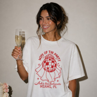 Fru till festen Anpassad Brudtärna Bröllopströja T Shirt