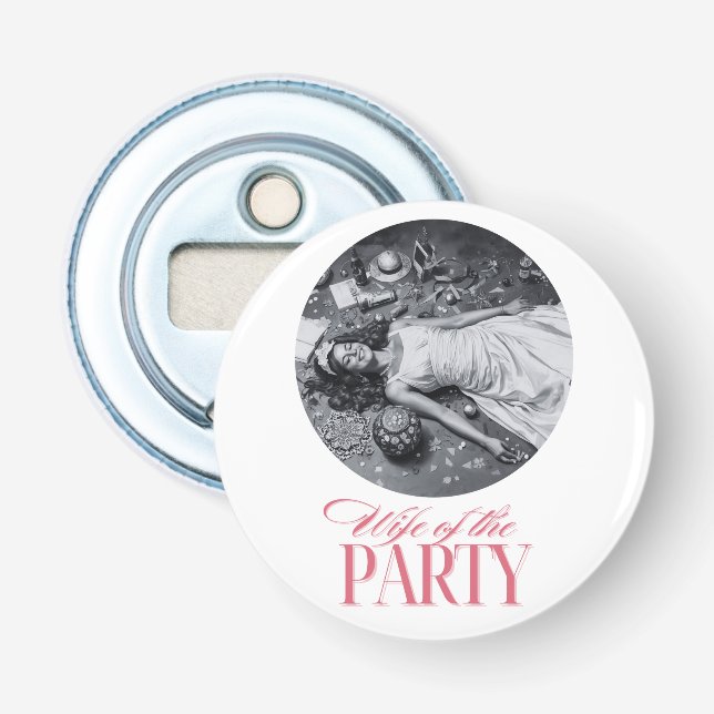 Fru till festens design | Brudparty Flasköppnare (Framsidan)