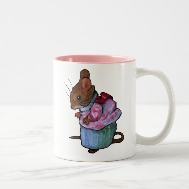 Fru Tittlemouse: Olje- pastell Två-Tonad Mugg (Höger)