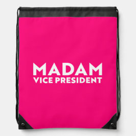 Fru Vice ordförande, shock rosa modern typografi Gympapåse