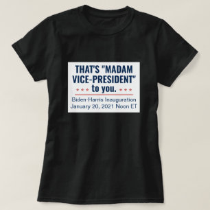 Fru Vice-president Kamala Harris Biden 2021 T Shirt