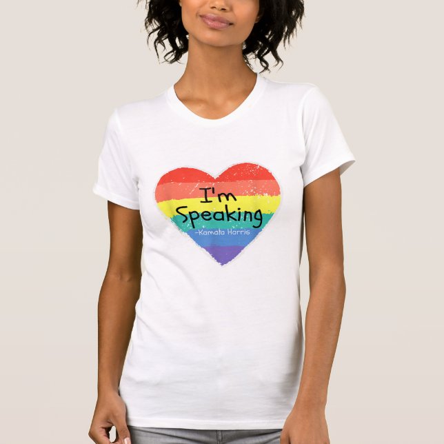 Fru Vice talman! Jag talar med Kamala Harris gi T Shirt (Framsida)