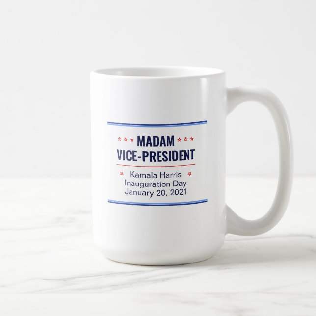 Fru Vice talman Kamala Harris-installationen Kaffemugg (Höger)