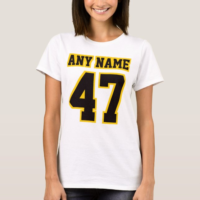 FRU VITE BLACK GULD Womens Basic Cotton TON Tee (Framsida)