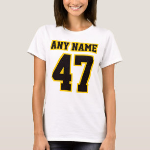 FRU VITE BLACK GULD Womens Basic Cotton TON Tee Shirt