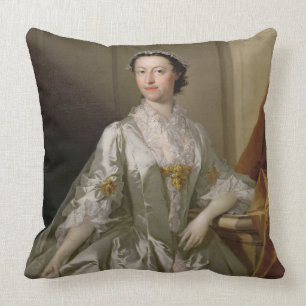 Fru Wardle, 1742 (olja på kanfas) Kudde