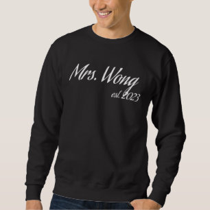 Fru WONG 2023 ny brud bröllopsfest bröllop Lång Ärmad Tröja