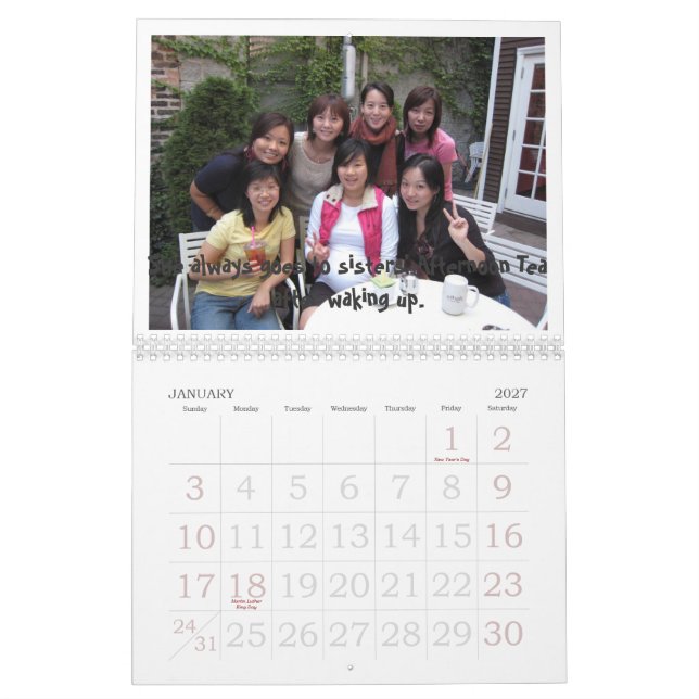 Fru Yi 's-kalender - I-lluv detta Kalender (Jan 2027)