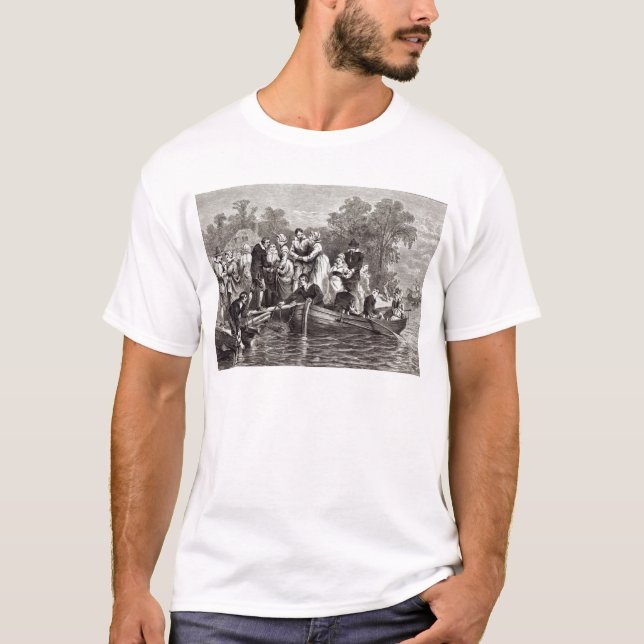 Fruar för nybyggarna på Jamestown T Shirt (Framsida)