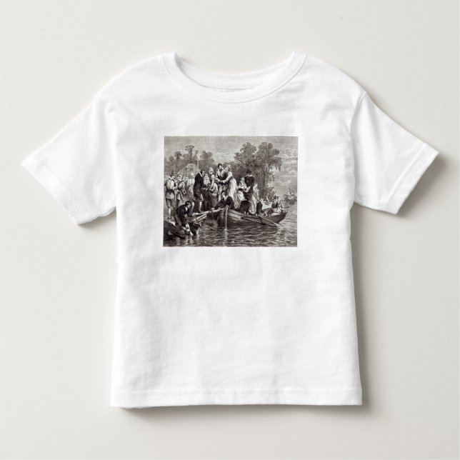 Fruar för nybyggarna på Jamestown T Shirt (Framsida)
