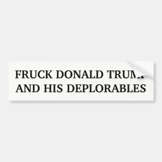 Fruck Donald & hans Deplorables Anti-Trumf Bildekal