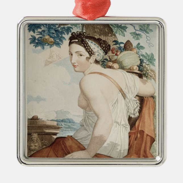 Fructidor tolfte månad av den republikanska julgransprydnad metall (Framsidan)