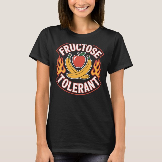 Fructose Tolerant (On Back) Fruit T Shirt (Framsida)