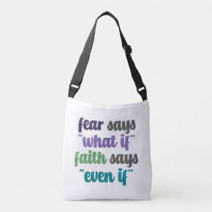 Fruear Versus Faith Quote Axelväska