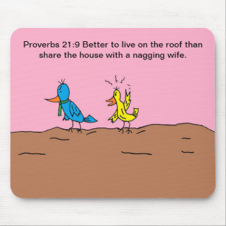 Frufågel som är tokig på maken Mousepad Musmatta