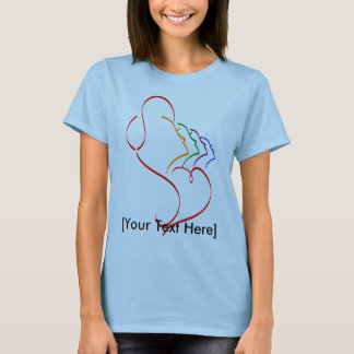 Frugan profilerar/den oväntade T-tröja T-shirt
