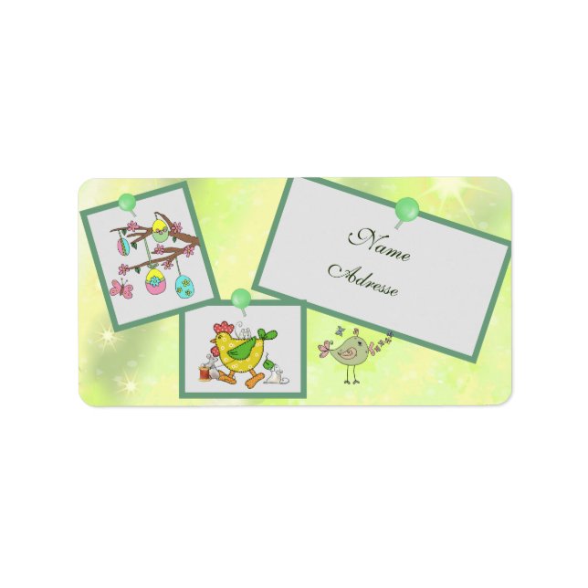 Frühling adress aufkleber adressetikett (Framsidan)