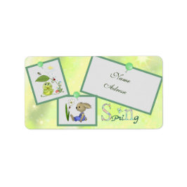 Frühling adress aufkleber adressetikett