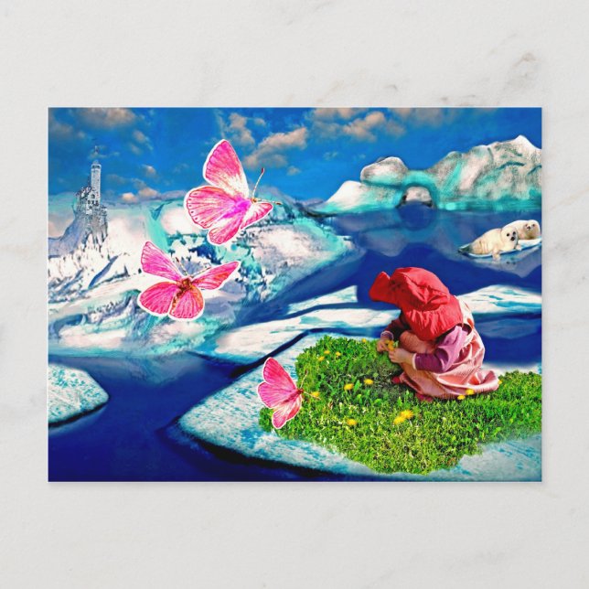 Frühling am Nordpol Vykort (Framsida)