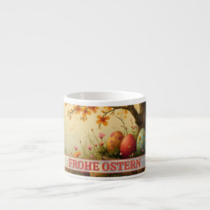 Frühlingsblütenzauber mit Ostereierpracht Espressomugg