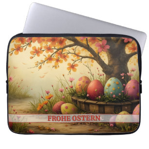 Frühlingsblütenzauber mit Ostereierpracht Laptop Fodral