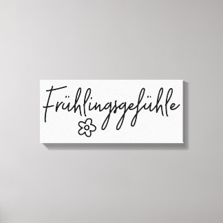 Frühlingsgefühle, tyska Ord, Vår Fever Canvastryck