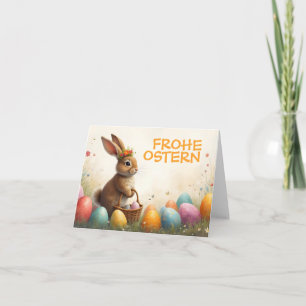 Frühlingsgrüß vom Osterhasen Kort