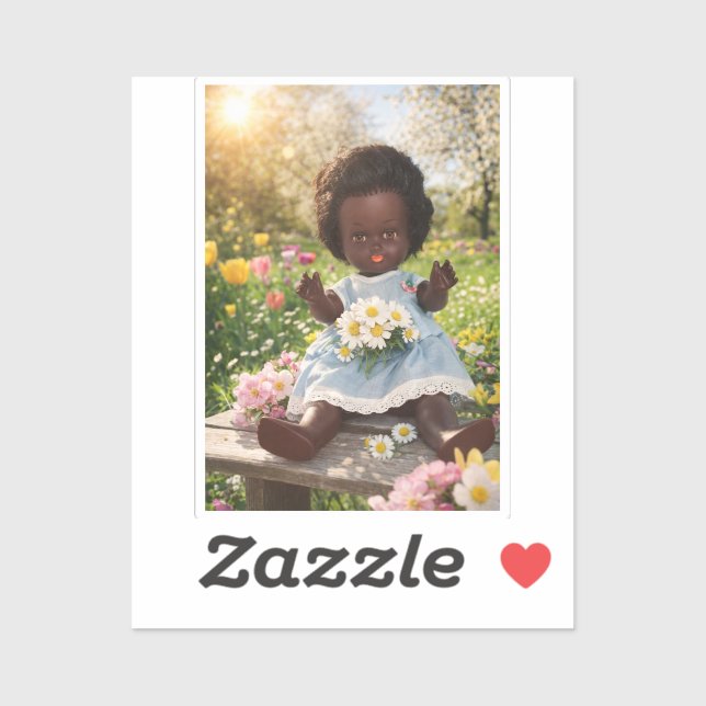 Frühlingszauber & Gänseblümchen-Glück  Klistermärken (Ark)