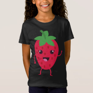 Fruit Älskare Strawberry Kawaii Japanska Anime Aes T Shirt