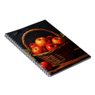 Fruit Basket Still Life Photo Notebook Anteckningsbok