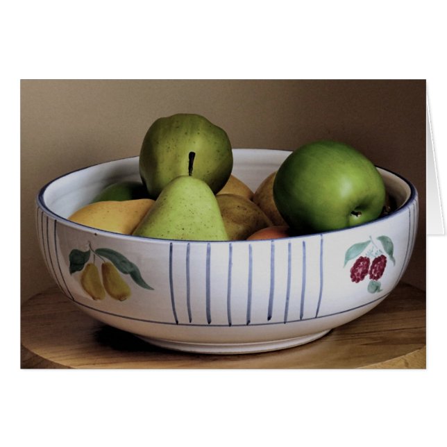 Fruit Bowl Hälsningskort (Framsidan Horizontal)