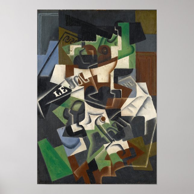 Fruit Bowl, Pipe och Journal, 1917 Poster (Framsidan)