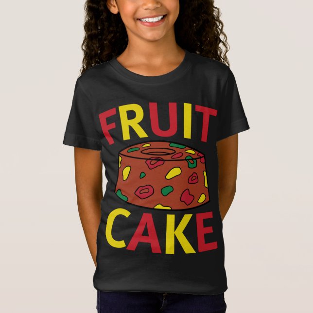 Fruit Cake Funny jul T Shirt (Framsida)