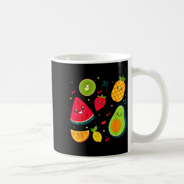 Fruit Costume Sweet Tea Fruit Salad Men Women Coup Kaffemugg (Höger)