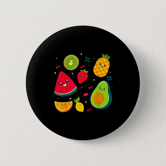 Fruit Costume Sweet Tea Fruit Salad Men Women Coup Knapp (Framsida)