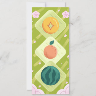 Fruit Decoration - Funky Cute Style Inbjudningar