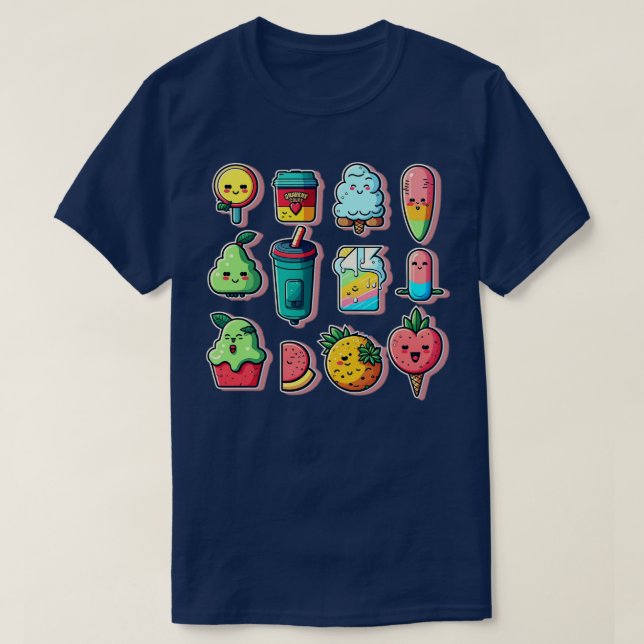 Fruit Emojis T Shirt (Design framsida)