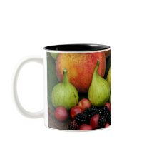 Fruit Figs Blackbär Peach Mugg