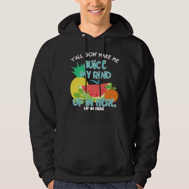 Fruit Juicing Quote Celery Juice Healthy Living De Hoodie (Framsida)