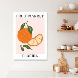 Fruit Market Florida Orange Food Canvastryck