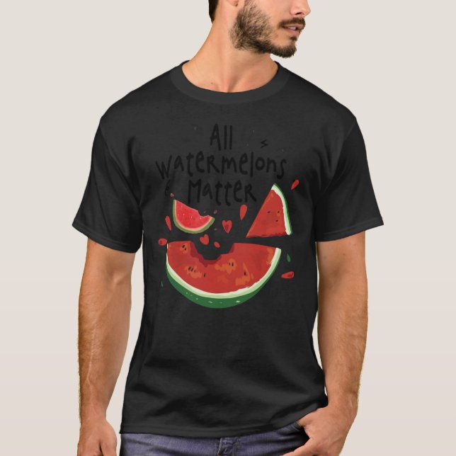 Fruit Melon Smoothie Healthy T Shirt (Framsida)