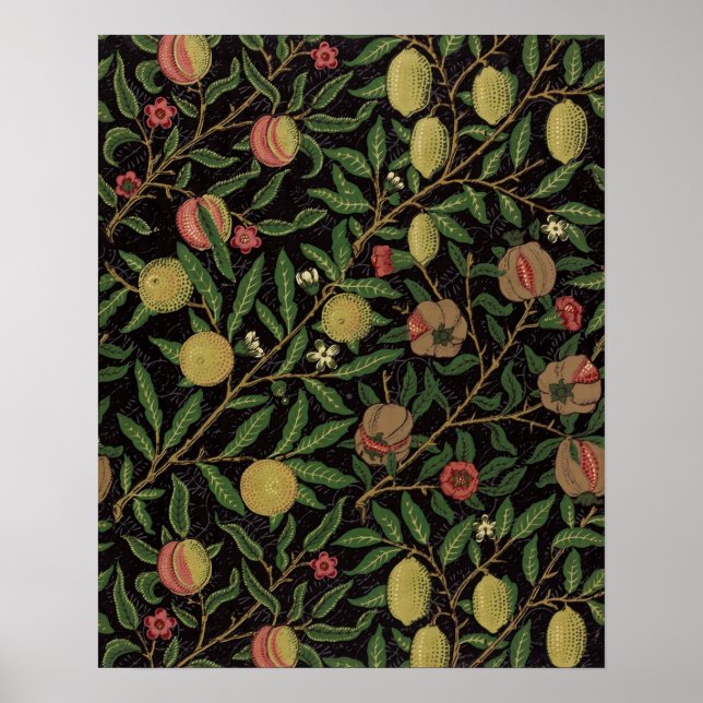 Fruit Mönster av William Morris Poster (Framsidan)