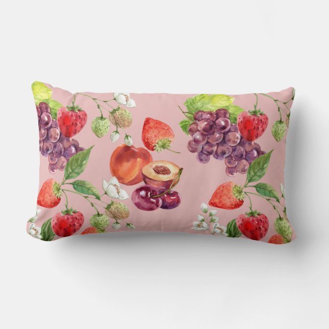 Fruit Mönster Lumbarkudde (Framsida)