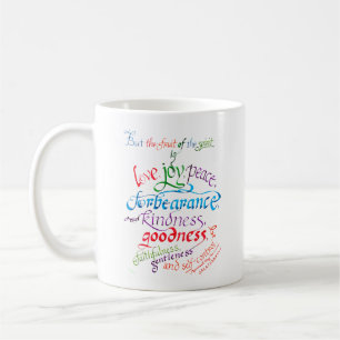 Fruit of the Spirit Bible Verse Christian Kaffemugg