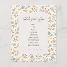 Fruit of the Spirit Galatians 5:22–23 Bible Verse  Flygblad