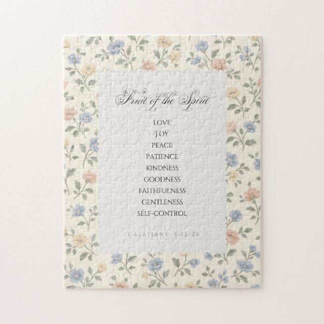 Fruit of the Spirit Galatians 5:22–23 Bible Verse  Pussel (Vertikal)