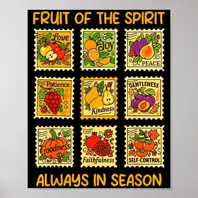 Fruit Of The Srit Christian Faith Jesus God Lover  Poster (Framsidan)