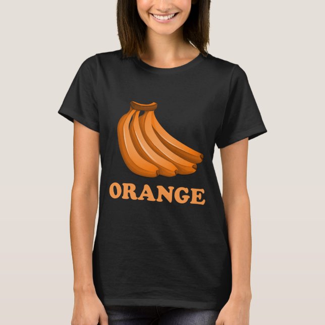 Fruit Orange Banana Funny Confusion Skojjar Meme A T Shirt (Framsida)