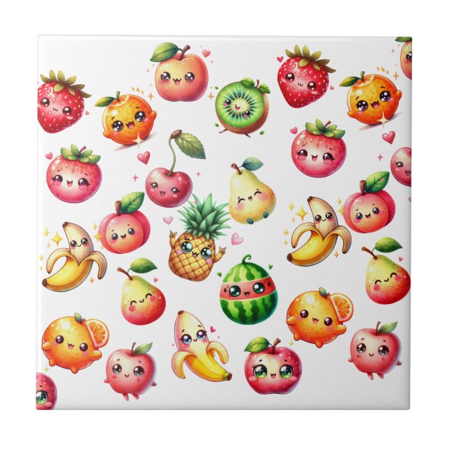 Fruit Salad Kakelplatta (Framsidan)