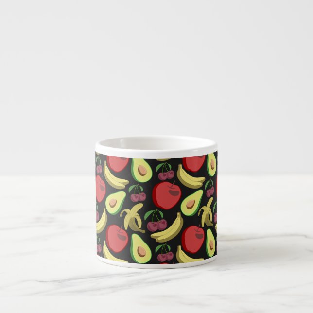 Fruit seamless pattern | colorful tropical fruit espressomugg (Framsidan)